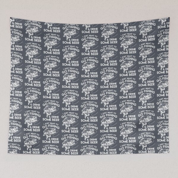 Item preview, i just want to go fishing drink some beer     designed and sold by CharmbyMA.