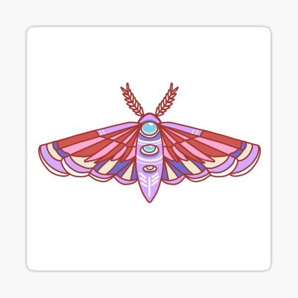 Cosmic Moth Sticker