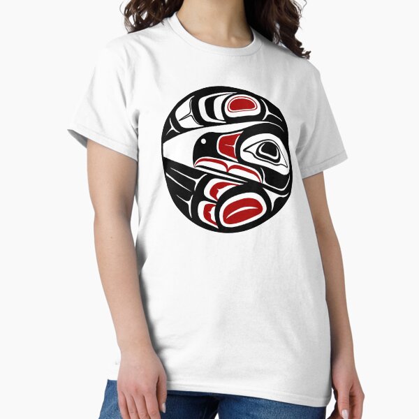 Artikel-Vorschau von Rabenmond, Formlinienkreis, Sonne, Vogel, Donner, Adler, Krähe, Haida, Salish, designt und verkauft von cascadiadesigns.