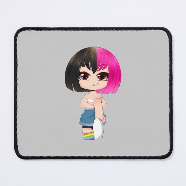 Item preview, Gacha Life - Gacha girl with black and hot pink hair style designed and sold by pockyartstudio.