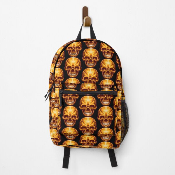 Item preview, Happy Halloween Golden skull bone illustration designed and sold by AEGMEDIA.