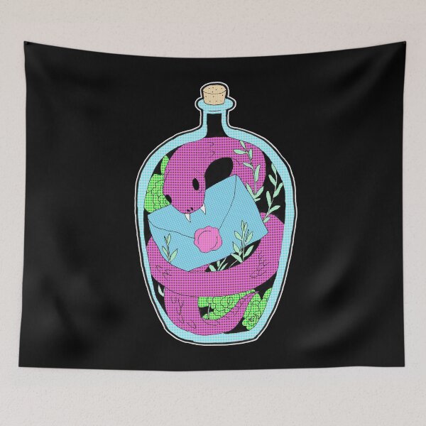 Item preview, Snake, Letter and Bottle designed and sold by hahaha-creative.