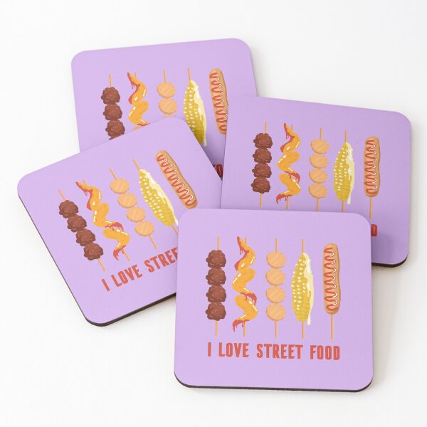 Item preview, Skewered Street Food designed and sold by Cute and Funny Animal Art Designs.