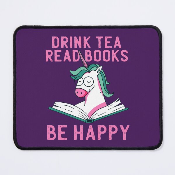 Item preview, Tea Unicorn Reading Books designed and sold by Cute and Funny Animal Art Designs.