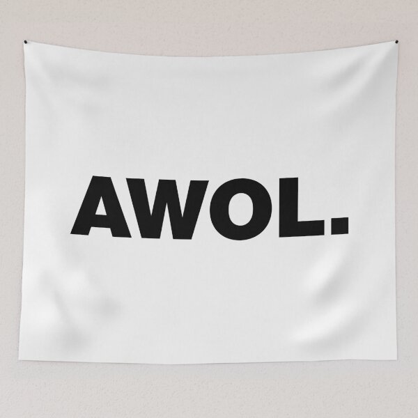 Item preview, AWOL (black letters) designed and sold by dudethecreator.