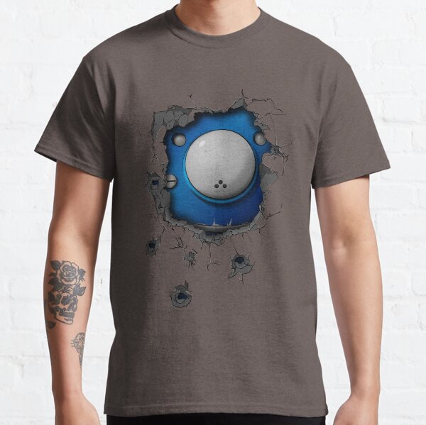 Bullet-riddled wall - Tachikoma Classic T-Shirt