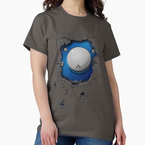 Vista previa del artículo con la obra «Pared acribillada - Tachikoma», diseñado y vendido por heavyplasma.