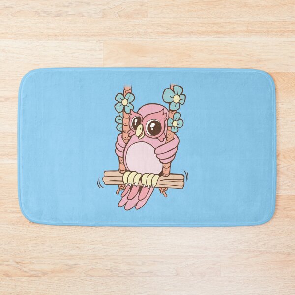 Item preview, Owl Pretty Pink Flowery designed and sold by Cute and Funny Animal Art Designs.