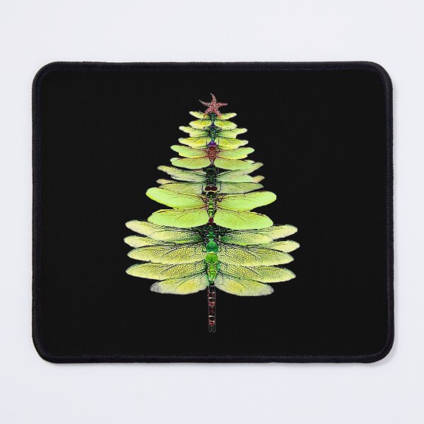 Item preview, Dragonfly Christmas Tree Print Xmas Watercolor Retro Vintage designed and sold by TarahHimanga.