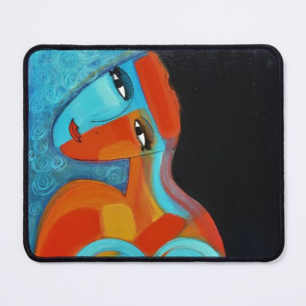 Item preview, COLORFUL YOUNG WOMAN IN TELE designed and sold by Nathalie CLEMENT.