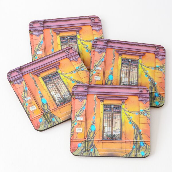 Item preview, Adorn your life with this Colorful Mural of a building in  Santiago, Chile designed and sold by mycloudzdesign.