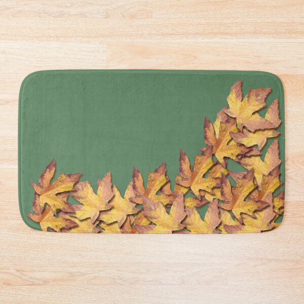 Item preview, Autumn Leaves on Green Colour designed and sold by LavishWithLove.