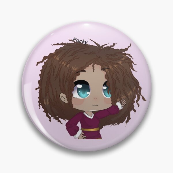 Item preview, Beautiful gacha girl with afro and green eyes designed and sold by pockyartstudio.