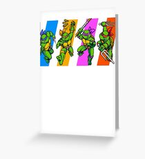 TMNT Turtles in Time Characters Greeting Card