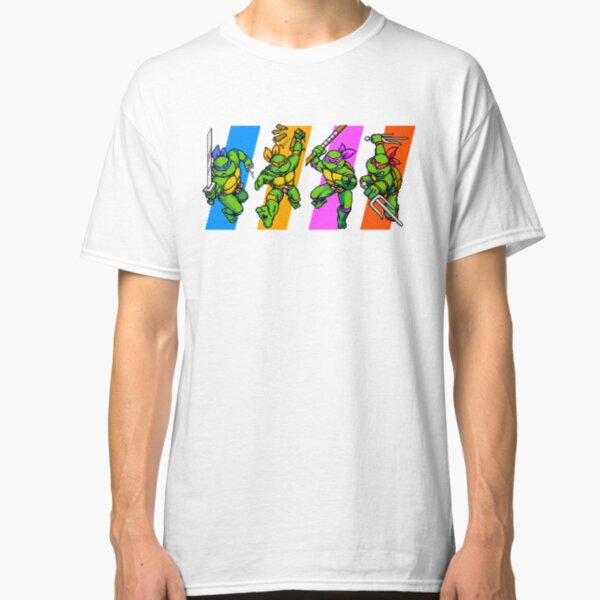 TMNT Turtles in Time Characters Classic T-Shirt