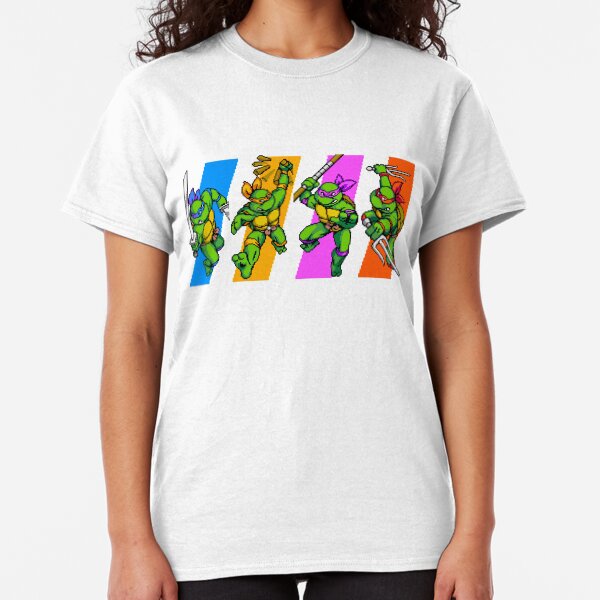TMNT Turtles in Time Characters Classic T-Shirt