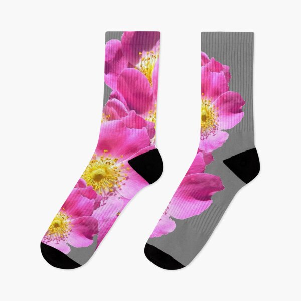 Aperçu de l'œuvre WILD CERISE ROSE ROSE MOTIFS ABSTRAIT GRIS ART créée et vendue par sharlesart.
