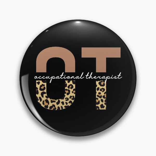 Item preview, Occupational Therapist Cheetah print typography | OT gifts | Occupational Therapy leopard gifts designed and sold by Violet Treasures.