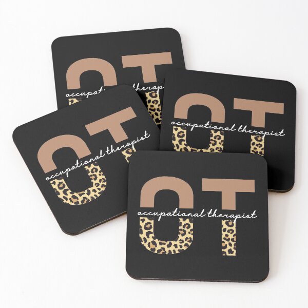 Item preview, Occupational Therapist Cheetah print typography | OT gifts | Occupational Therapy leopard gifts designed and sold by Violet Treasures.