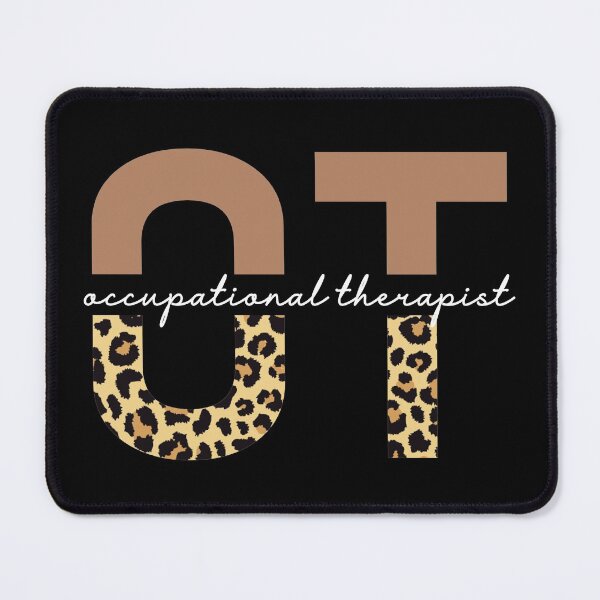 Item preview, Occupational Therapist Cheetah print typography | OT gifts | Occupational Therapy leopard gifts designed and sold by Violet Treasures.