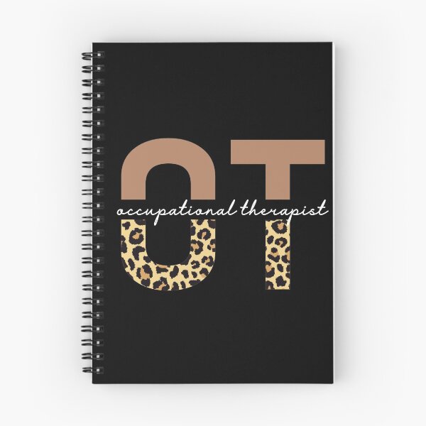 Item preview, Occupational Therapist Cheetah print typography | OT gifts | Occupational Therapy leopard gifts designed and sold by Violet Treasures.