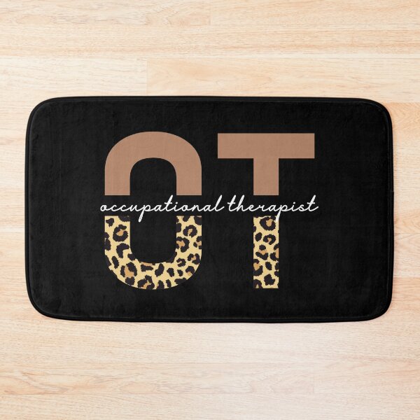 Item preview, Occupational Therapist Cheetah print typography | OT gifts | Occupational Therapy leopard gifts designed and sold by Violet Treasures.