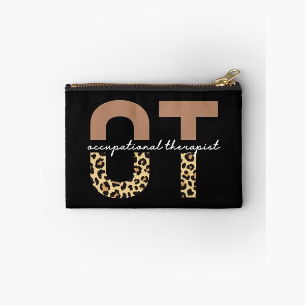Item preview, Occupational Therapist Cheetah print typography | OT gifts | Occupational Therapy leopard gifts designed and sold by Violet Treasures.