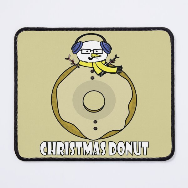 Item preview, Snowman donut listening to music designed and sold by Donutlovers.