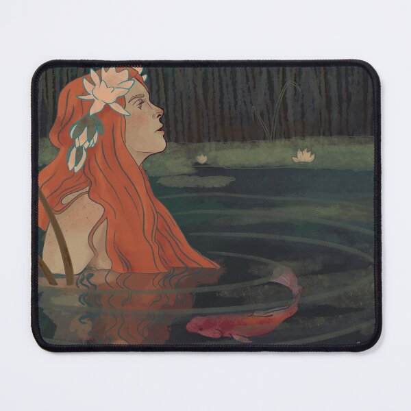 Item preview, Art Nouveau Water Nymph and Koi Fish  designed and sold by Trout Lily Studio.
