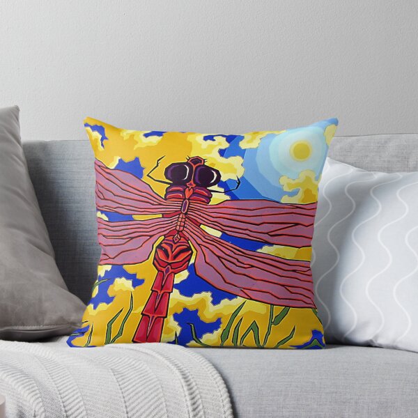 Dragon Moon Throw Pillow