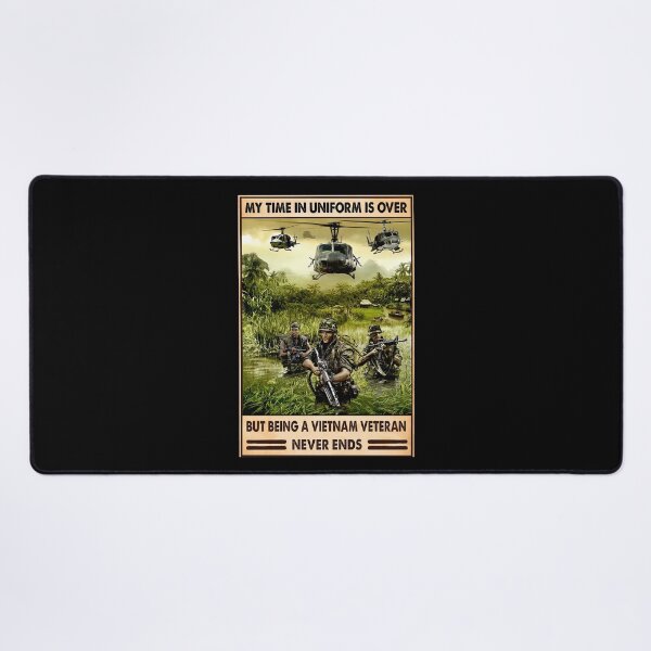 Item preview, My Time In Uniform Is Over But Being A Vietnam Veteran Never Ends - Vietnam Veteran Poster Gift designed and sold by WoleArt.