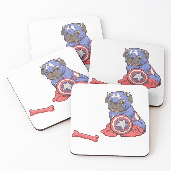 Item preview, Captain pug designed and sold by Pets-love-it.