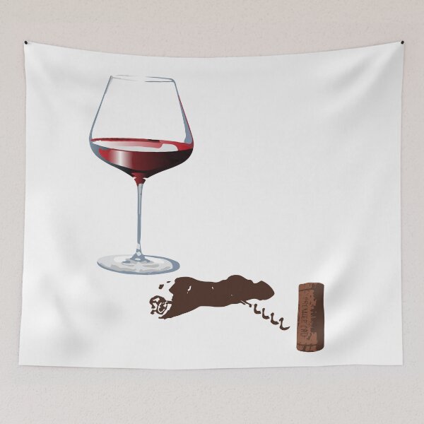 Item preview, Wine glass, wine corkscrew and corks designed and sold by leewarddesign.