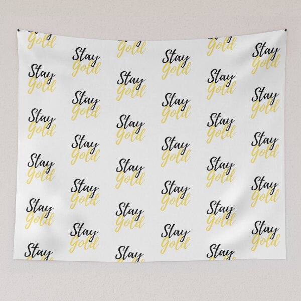 Item preview, Stay Gold Inspirational Cursive Text Design designed and sold by SarahJisri.