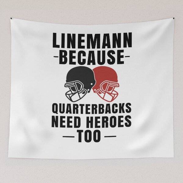Item preview, Funny Football Lineman- Quarterback Team designed and sold by Club7Studios.