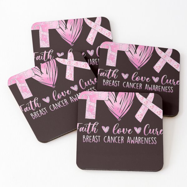 Item preview, Faith Love Cure Breast Cancer pink designed and sold by sudotienganh.