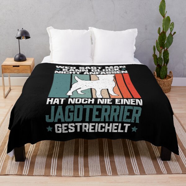 Item preview, German Jagdterrier Happiness touch hunting dog designed and sold by madgrfx.