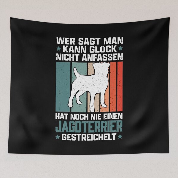 Artikelvorschau, Deutscher Jagdterrier Glück anfassen Jagdhund entworfen und verkauft von madgrfx.