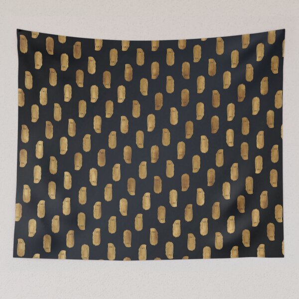 Item preview, Gold Strokes Painting Gray Gradient Design designed and sold by InovArtS.