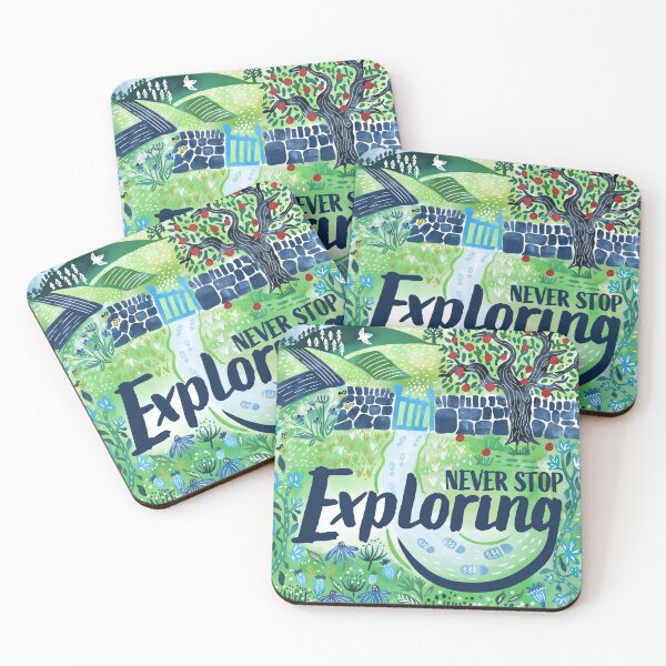 Item preview, Never Stop Exploring Motivational Art designed and sold by creativinchi.