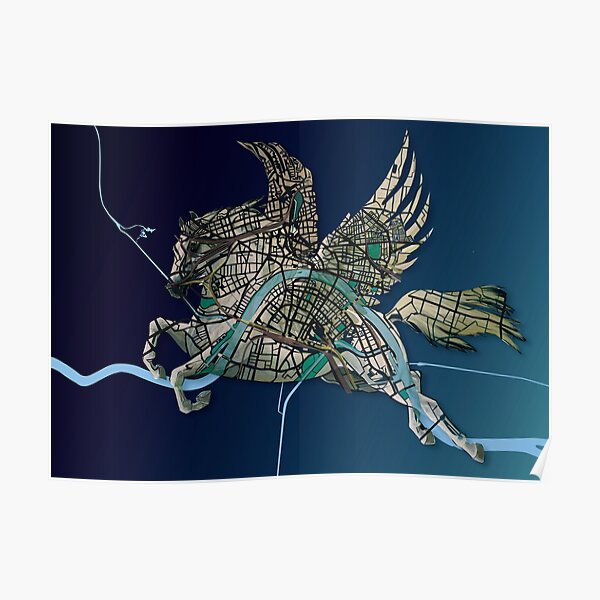 Basel Citymap Artwork | PEGASUS Poster
