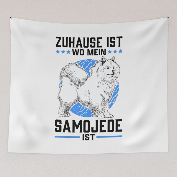 Item preview, Samoyed at home sled dog Samojedenspitz designed and sold by madgrfx.