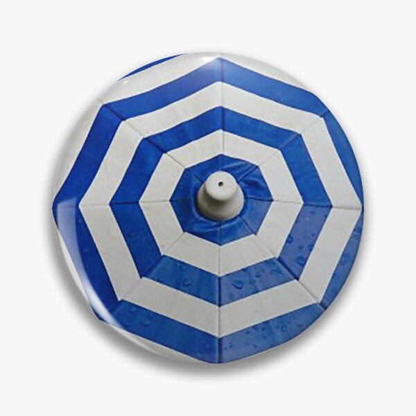 Item preview, Beach Umbrella Striped pattern, Blue linear pattern,  designed and sold by Nostrathomas66.
