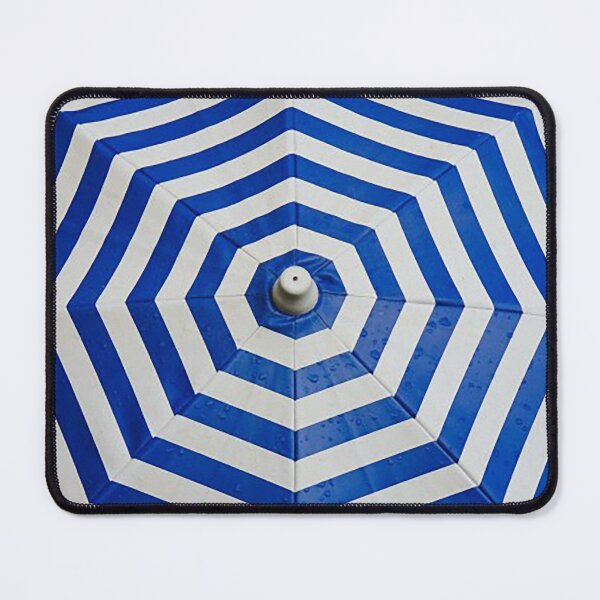 Item preview, Beach Umbrella Striped pattern, Blue linear pattern,  designed and sold by Nostrathomas66.