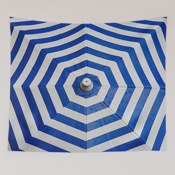 Item preview, Beach Umbrella Striped pattern, Blue linear pattern,  designed and sold by Nostrathomas66.