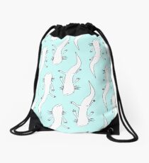 Axolotls Drawstring Bag