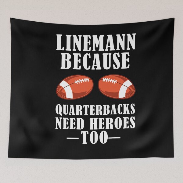 Item preview, Funny Football Lineman- Quarterback Team designed and sold by Club7Studios.