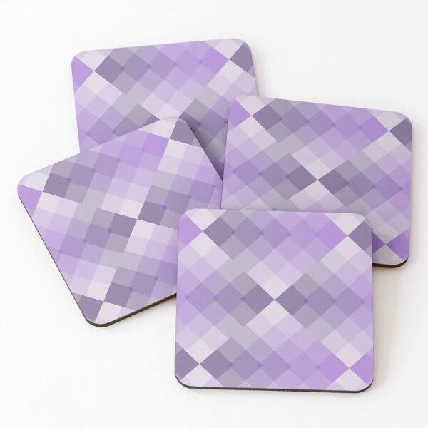 Item preview, Multicolor Abstract Squares Pattern - Lilac Purple Gray Geometrical Shapes Pattern designed and sold by silviaol.