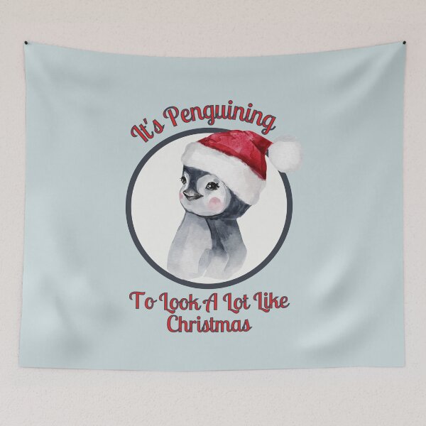 Item preview, Christmas Design Penguin Pun, It's Penguining to Look A Lot Like Christmas designed and sold by Coralgb.