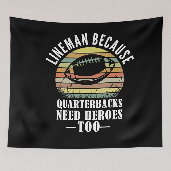 Item preview, Funny Football Lineman- Quarterback Team designed and sold by Club7Studios.